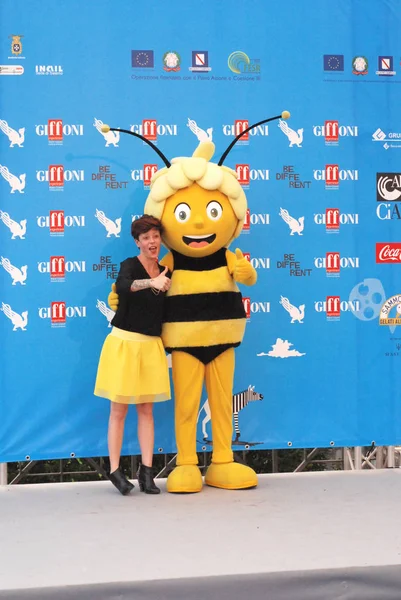 Giffoni Valle Piana Salerno Italia Luglio 2014 Ape Maia Giffoni — 스톡 사진