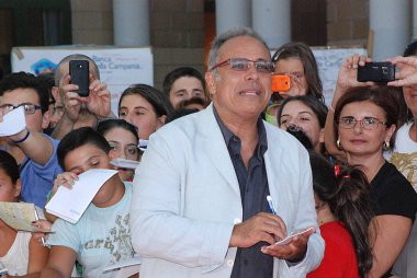 Giffoni Valle Piana, Salerno, İtalya - 20 Luglio, 2012: Enzo De Caro al Giffoni Film Festivali 2012 - il 20 Luglio, 2012 Giffoni Valle Piana, İtalya  