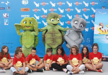 Giffoni Valle Piana, Salerno, Italia - 17 Luglio, 2012 : Cast Movie Sammy 2 al Giffoni Film Festival 2012 - il 17 Luglio, 2012 a Giffoni Valle Piana, Italia  