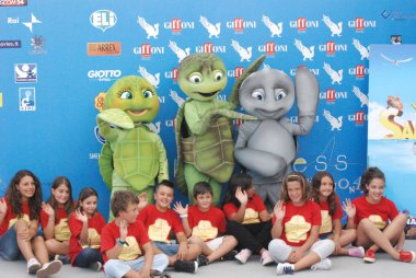 Giffoni Valle Piana, Salerno, Italia - 17 Luglio, 2012 : Cast Movie Sammy 2 al Giffoni Film Festival 2012 - il 17 Luglio, 2012 a Giffoni Valle Piana, Italia  