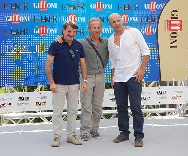 Aldo, Giovanni e Giacomo al Giffoni Film Festival 2011 — Stockfoto