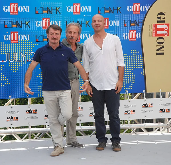 Aldo, Giovanni e Giacomo al Giffoni Film Festival 2011 — Stockfoto