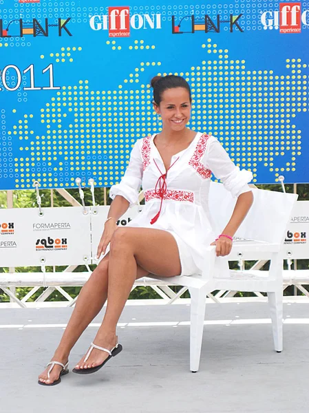 Giffoni Valle Piana, Salerno, Italia - 19 Luglio, 2011 : Michela Coppa al Giffoni Film Festival 2011 - il 19 Luglio, 2011 a Giffoni Valle Piana, Italia 