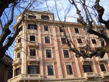 Kentsel peyzaj Salerno, İtalya.