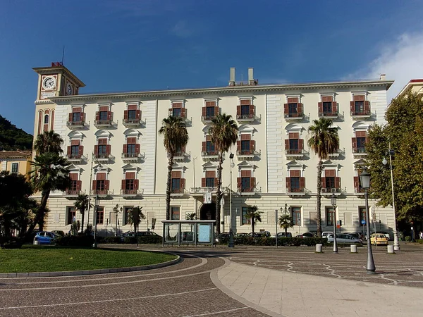 Paisaje urbano en Salerno, Italia . — Foto de Stock