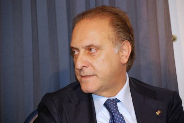 Salerno, İtalya - 23 Mart 2012: Lorenzo Cesa Salerno, Campania, Güney İtalya.