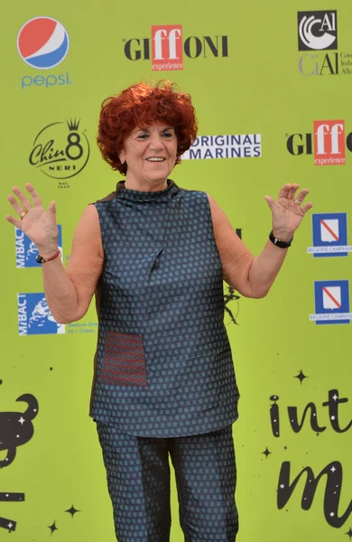 Valeria Fedeli al Giffoni Film Festival 2017 — 스톡 사진