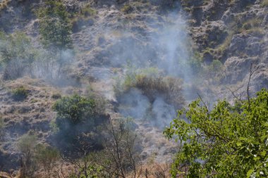 Yaz yangın, Güney İtalya.