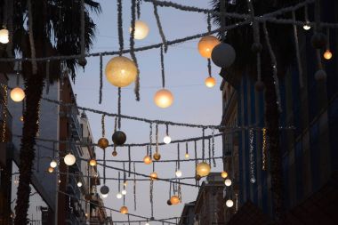 LUCI D 'ARTISTA, SALERno, SUD İTALYA.