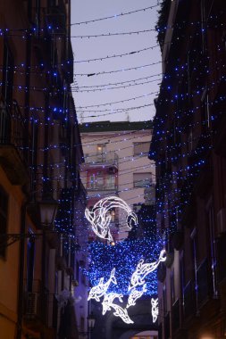 LUCI D 'ARTISTA, SALERno, SUD İTALYA.