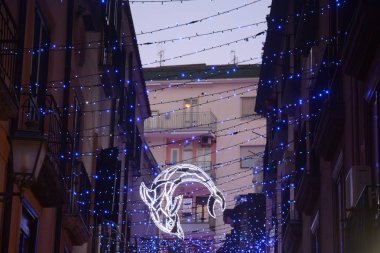 LUCI D 'ARTISTA, SALERno, SUD İTALYA.