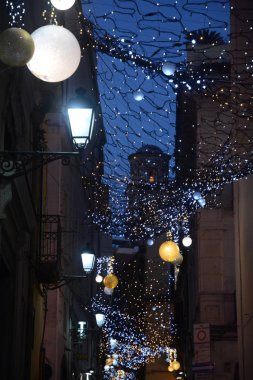 LUCI D 'ARTISTA, SALERno, SUD İTALYA.