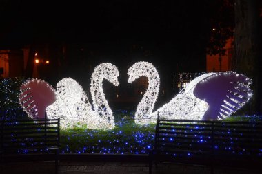 LUCI D 'ARTISTA, SALERno, SUD İTALYA.