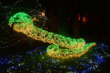 LUCI D 'ARTISTA, SALERno, SUD İTALYA.