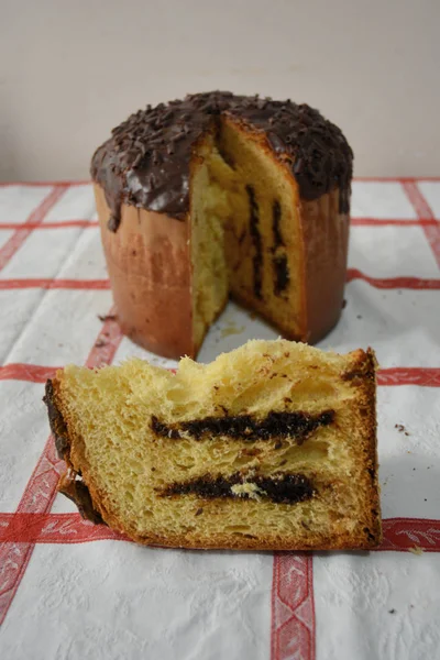 Panettone Cioccolato Campania Sud Italia — Foto Stock