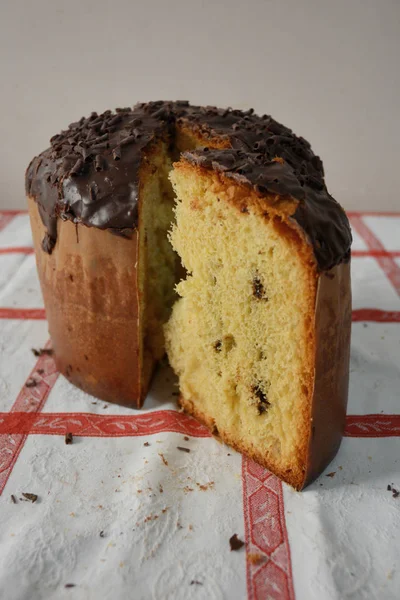 Panettono Cioccolato Campania Sud Italia — Foto de Stock