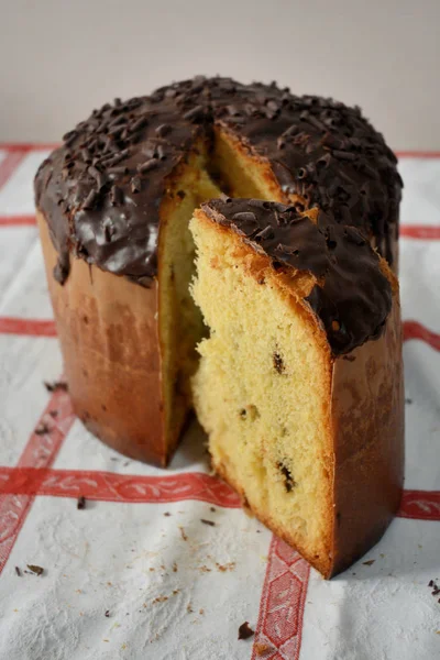 Panettone Cioccolato Campania Sud Italia — Foto Stock