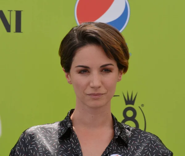 Giffoni Valle Piana, Sa, İtalya - 15 Haziran 2017: Andrea Delogu, Giffoni Film Festivali 2017 - tarih 15 Haziran 2017 Giffoni Valle Piana, İtalya 