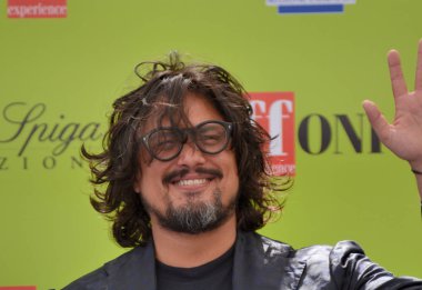 Giffoni Valle Piana, Sa, İtalya - 16 Temmuz 2017: Alessandro Borghese adlı Giffoni Film Festivali 2017 - üzerinde 16 Temmuz 2017 Giffoni Valle Piana, İtalya 