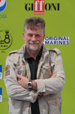 Giffoni Valle Piana, Sa, İtalya - 17 Temmuz 2017: Alessandro D'Alatri, Giffoni Film Festivali 2017 - üzerinde 17 Temmuz 2017 Giffoni Valle Piana, İtalya 