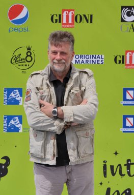 Giffoni Valle Piana, Sa, İtalya - 17 Temmuz 2017: Alessandro D'Alatri, Giffoni Film Festivali 2017 - üzerinde 17 Temmuz 2017 Giffoni Valle Piana, İtalya 