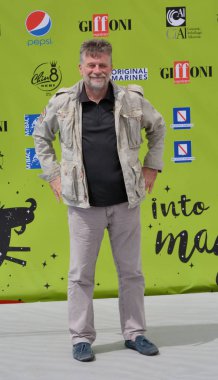 Giffoni Valle Piana, Sa, İtalya - 17 Temmuz 2017: Alessandro D'Alatri, Giffoni Film Festivali 2017 - üzerinde 17 Temmuz 2017 Giffoni Valle Piana, İtalya 