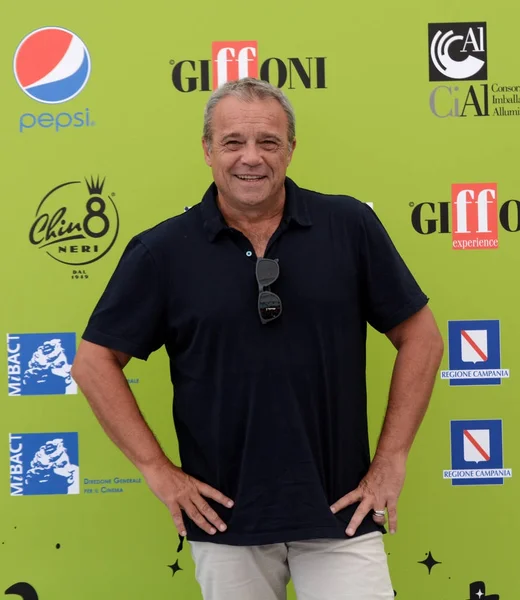 Giffoni Valle Piana Italia Julio 2017 Claudio Amendola Giffoni Film — Foto de Stock