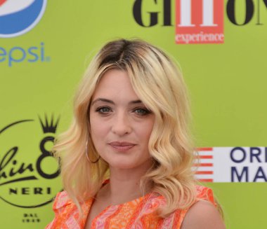 Giffoni Valle Piana, Sa, İtalya - 20 Temmuz 2017: Carolina Crescentini, Giffoni Film Festivali 2017 - üzerinde 20 Temmuz 2017 Giffoni Valle Piana, İtalya 