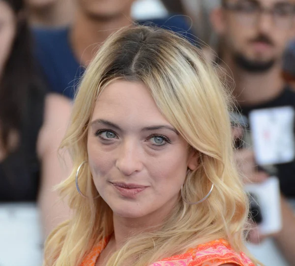 Giffoni Valle Piana, Sa, İtalya - 20 Temmuz 2017: Carolina Crescentini, Giffoni Film Festivali 2017 - üzerinde 20 Temmuz 2017 Giffoni Valle Piana, İtalya 