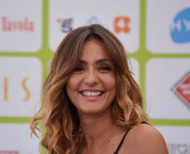 Giffoni Valle Piana, Sa, İtalya - 21 Temmuz 2017: Ambra Angiolini, Giffoni Film Festivali 2017 - üzerinde 21 Temmuz 2017 Giffoni Valle Piana, İtalya 