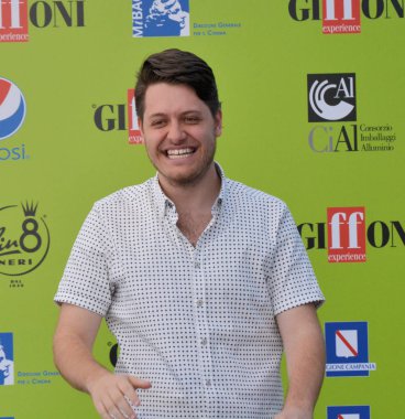 Giffoni Valle Piana, Sa, İtalya - 16 Temmuz 2017: Claudio Di Biagio adlı Giffoni Film Festivali 2017 - üzerinde 16 Temmuz 2017 Giffoni Valle Piana, İtalya 