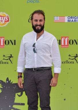 Giffoni Valle Piana, Sa, İtalya - 17 Temmuz 2017: Fabio Balsamo, Giffoni Film Festivali 2017 - üzerinde 17 Temmuz 2017 Giffoni Valle Piana, İtalya 