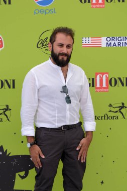 Giffoni Valle Piana, Sa, İtalya - 17 Temmuz 2017: Fabio Balsamo, Giffoni Film Festivali 2017 - üzerinde 17 Temmuz 2017 Giffoni Valle Piana, İtalya 