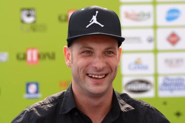 Giffoni Valle Piana, Sa, İtalya - 19 Temmuz 2017: Clementino, Giffoni Film Festivali 2017 - Tarih 19 Temmuz 2017 Giffoni Valle Piana, İtalya 