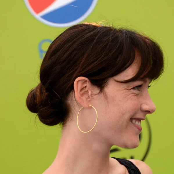 Giffoni Valle Piana, Sa, İtalya - 19 Temmuz 2017: Cristiana Capotondi, Giffoni Film Festivali 2017 - Tarih 19 Temmuz 2017 Giffoni Valle Piana, İtalya 