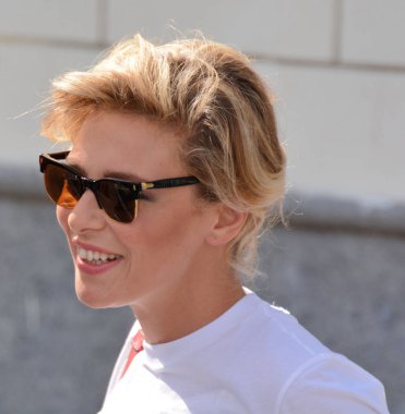 Giffoni Valle Piana, Sa, İtalya - 14 Temmuz 2017: Yasemin Trinca, Giffoni Film Festivali 2017 - üzerinde 14 Temmuz 2017 Giffoni Valle Piana, İtalya 