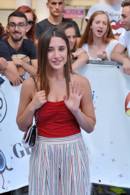 Giffoni Valle Piana, Sa, İtalya - 20 Temmuz 2017: Marianna Fontana adlı Giffoni Film Festivali 2017 - üzerinde 20 Temmuz 2017 Giffoni Valle Piana, İtalya 