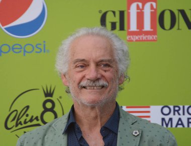 Giffoni Valle Piana, Sa, İtalya - 21 Temmuz 2017: Giorgio Colangeli, Giffoni Film Festivali 2017 - üzerinde 21 Temmuz 2017 Giffoni Valle Piana, İtalya 