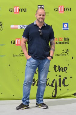 Giffoni Valle Piana, Sa, İtalya - 16 Temmuz 2017: Fabio Resinaro, Giffoni Film Festivali 2017 - üzerinde 16 Temmuz 2017 Giffoni Valle Piana, İtalya 