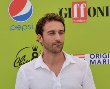Giffoni Valle Piana, Sa, İtalya - 20 Temmuz 2017: Pio Stellaccio, Giffoni Film Festivali 2017 - üzerinde 20 Temmuz 2017 Giffoni Valle Piana, İtalya 
