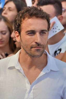 Giffoni Valle Piana, Sa, İtalya - 20 Temmuz 2017: Pio Stellaccio, Giffoni Film Festivali 2017 - üzerinde 20 Temmuz 2017 Giffoni Valle Piana, İtalya 