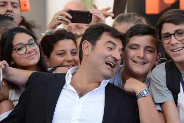 Giffoni Valle Piana, Sa, İtalya - 17 Temmuz 2017: Max Giusti, Giffoni Film Festivali 2017 - üzerinde 17 Temmuz 2017 Giffoni Valle Piana, İtalya 