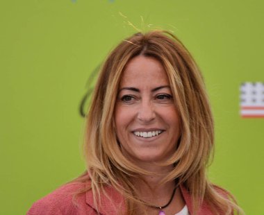 Giffoni Valle Piana, Sa, İtalya - 21 Temmuz 2017: Lucia Fortini, Giffoni Film Festivali 2017 - üzerinde 21 Temmuz 2017 Giffoni Valle Piana, İtalya 