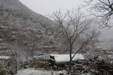 Kış peyzaj, Güney Italya.