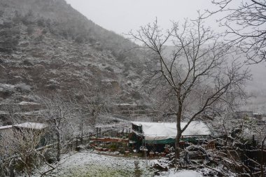 Kış peyzaj, Güney Italya.