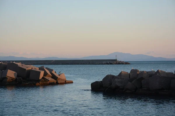 Mar Landscape Salerno Itália Sul — Fotografia de Stock