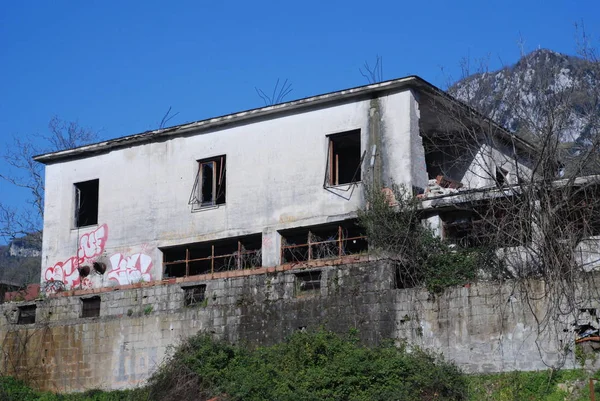 Almacén Industrial Abandonado Campania Sur Italia — Foto de Stock