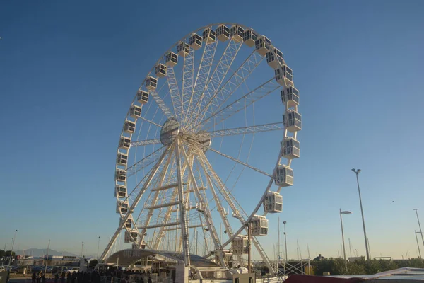 Italy Ferris Wheel Salerno December 2019 — Stock Photo, Image