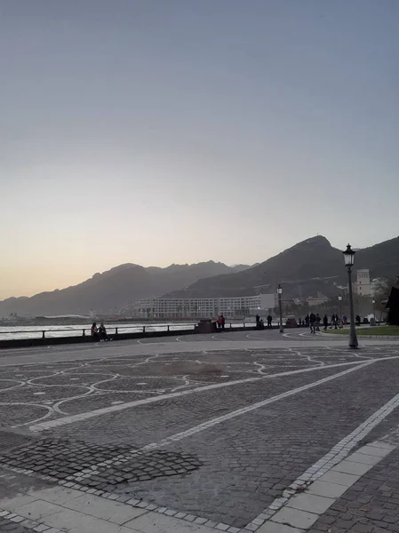 Italy View Salerno Seafront December 2019 — Stockfoto