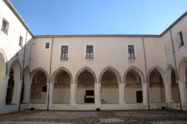 Italia Veduta Interna Del Convento San Francesco Giffoni Valle Piana — Foto Stock